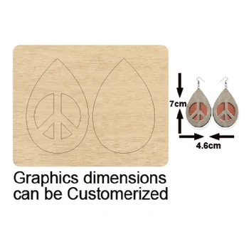 peace drop earring Wooden die Scrapbooking 2020 New Cutting Dies fit common machine with cover pad 
peace drop earring Wooden die Scrapbooking 2020 New Cutting Dies fit common machine with cover pad