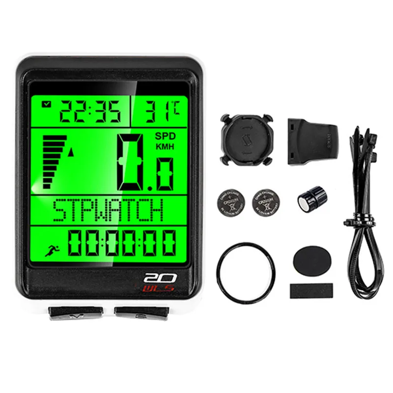 WEST BIKING 2.1" Large Screen Bicycle Computer Wireless Wired Bike Computer Rainproof Speedometer Odometer Stopwatch for Cycling
WEST BIKING 2.1" Large Screen Bicycle Computer Wireless Wired Bike Computer Rainproof Speedometer Odometer Stopwatch for Cycling