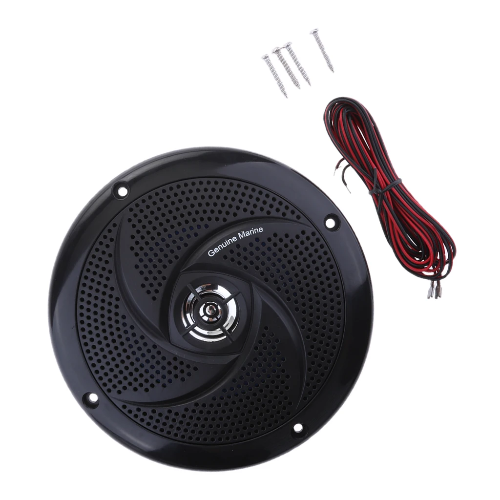 Marine Grade Flush Mount Speaker System - 6.5 inch Stereo Sound Speakers Waterproof Universal Fit for Boat RV Car - 60 Watts Marine Grade Flush Mount Speaker System - 6.5 inch Stereo Sound Speakers Waterproof Universal Fit for Boat RV Car - 60 Watts