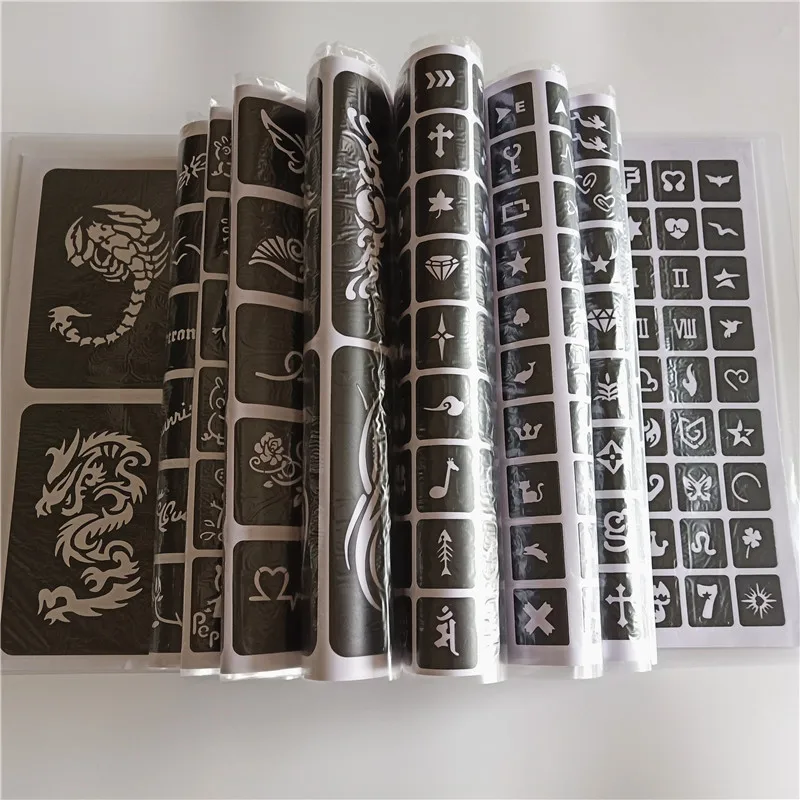 20 листов, 516 карт, Профессиональные Водонепроницаемые шаблоны для татуировок с хной, временные искусственные стрелки, рисование пальцами
20 листов, 516 карт, Профессиональные Водонепроницаемые шаблоны для татуировок с хной, временные искусственные стрелки, рисование пальцами
