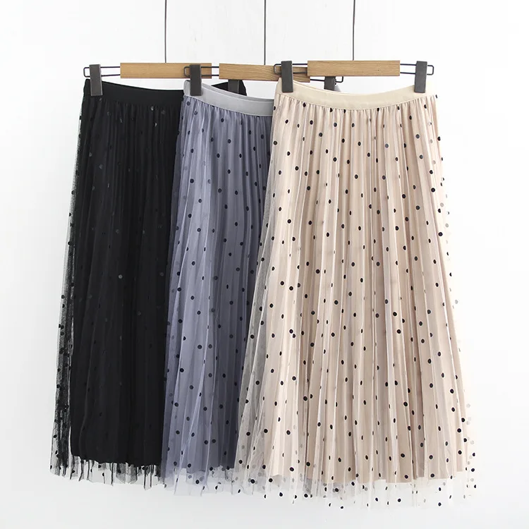 2019 Spring And Autumn 200 of Fat Mm Plus-sized WOMEN'S Dress And Negative Double Purpose Polka Dot Gauze Velvet Skirt
2019 Spring And Autumn 200 of Fat Mm Plus-sized WOMEN'S Dress And Negative Double Purpose Polka Dot Gauze Velvet Skirt