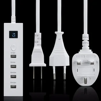 5V 1A/2A 4 USB Port Power Supply Adapter Quick Charging Wall Charger Adaptor EU US UK Plug With LED Indicator For Phone Tablet
5V 1A/2A 4 USB Port Power Supply Adapter Quick Charging Wall Charger Adaptor EU US UK Plug With LED Indicator For Phone Tablet