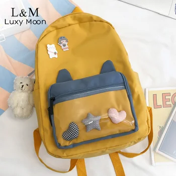 Teenagers School Backpack Cute Ears Girls Schoolbag Large Students Book Backpacks Children Kids Waterproof Travel Bags XA882H 
Teenagers School Backpack Cute Ears Girls Schoolbag Large Students Book Backpacks Children Kids Waterproof Travel Bags XA882H
