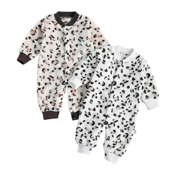 Newborn Baby Kids Rompers Cartoon Leopard Pattern Single-breasted O Neck Jumpsuit Long Pants Fleece Fashion Clothes Set Boy Girl
Newborn Baby Kids Rompers Cartoon Leopard Pattern Single-breasted O Neck Jumpsuit Long Pants Fleece Fashion Clothes Set Boy Girl