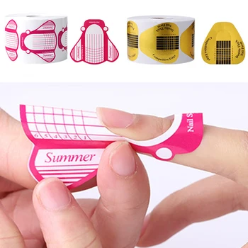 New 500pcs Nail Art Tips Extension Form Guide Sticker Nail Extension Stencil Manicure Tool Nail Tip Extension Guides
New 500pcs Nail Art Tips Extension Form Guide Sticker Nail Extension Stencil Manicure Tool Nail Tip Extension Guides