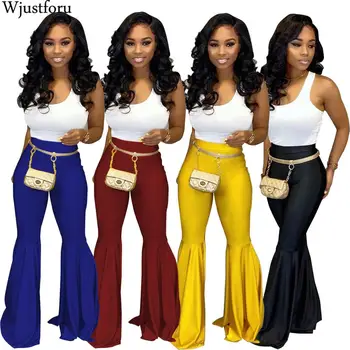 Wjustforu Black Faux PU Leather Women's Pants High Waist Flare Bell Bottom Ladies Pants Streetwear Slim Party Club Pantalon Slim
Wjustforu Black Faux PU Leather Women's Pants High Waist Flare Bell Bottom Ladies Pants Streetwear Slim Party Club Pantalon Slim