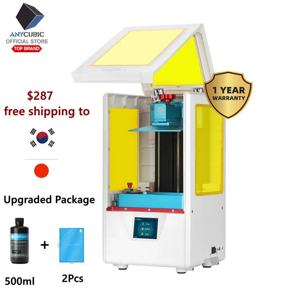 

New ANYCUBIC 3D Printer Photon-S Dual Zaxis mini 3d uv printer 405nm Matrix UV Module SLA 3d Printer Resin Upgraded Impresora 3d