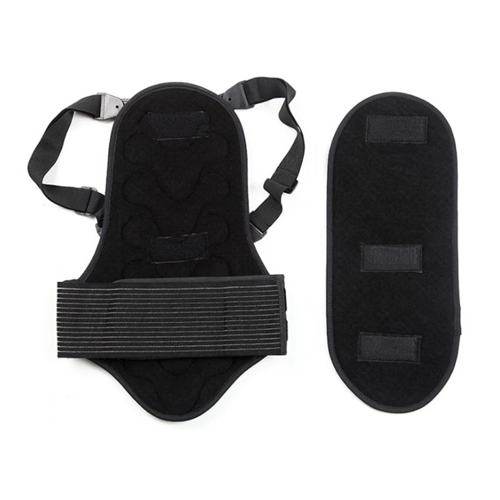 New Ski Sports Back Vest Protection New Removable Ski Body Armor Backpiece Back Protective Protector Body Spine Black
