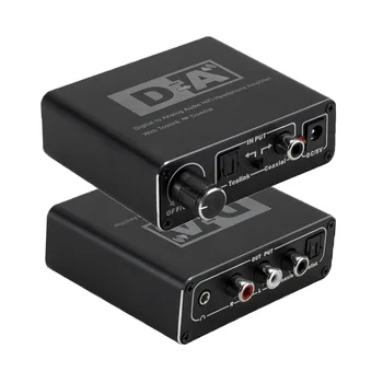 24 Bit Digital to Analog Converter 3.5 Jack RCA DAC Spdif Amplifier Decoder Optical Fiber Coaxial For Headphone With Volume Knob
24 Bit Digital to Analog Converter 3.5 Jack RCA DAC Spdif Amplifier Decoder Optical Fiber Coaxial For Headphone With Volume Knob