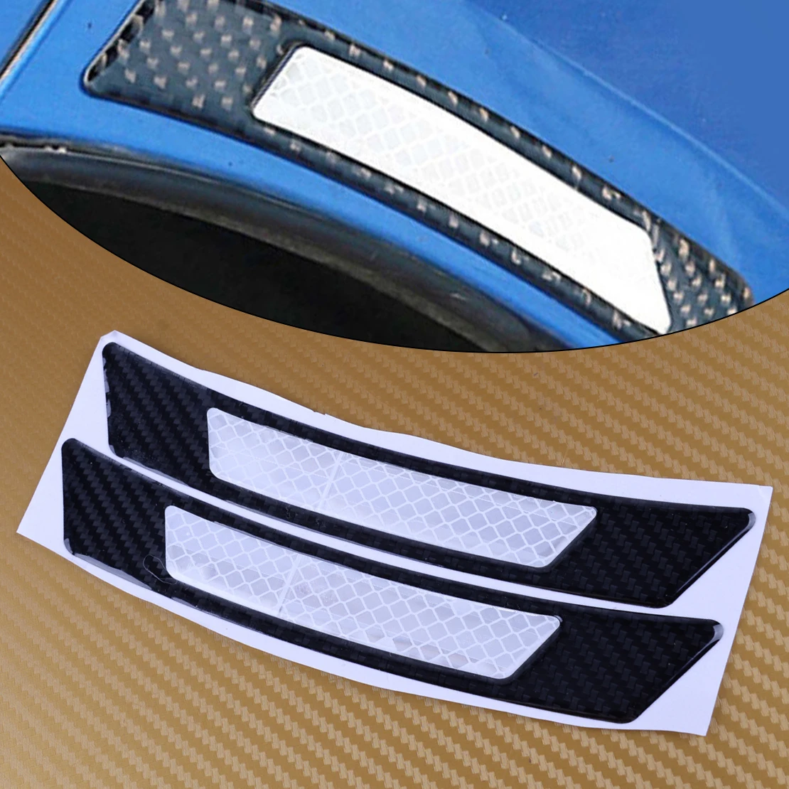 CITALL 2PCS Reflective Carbon Fiber Car Wheel Eyebrow Arch Trim Lips Strip Side Marker Sticker Fender Flare Protection Protector
CITALL 2PCS Reflective Carbon Fiber Car Wheel Eyebrow Arch Trim Lips Strip Side Marker Sticker Fender Flare Protection Protector