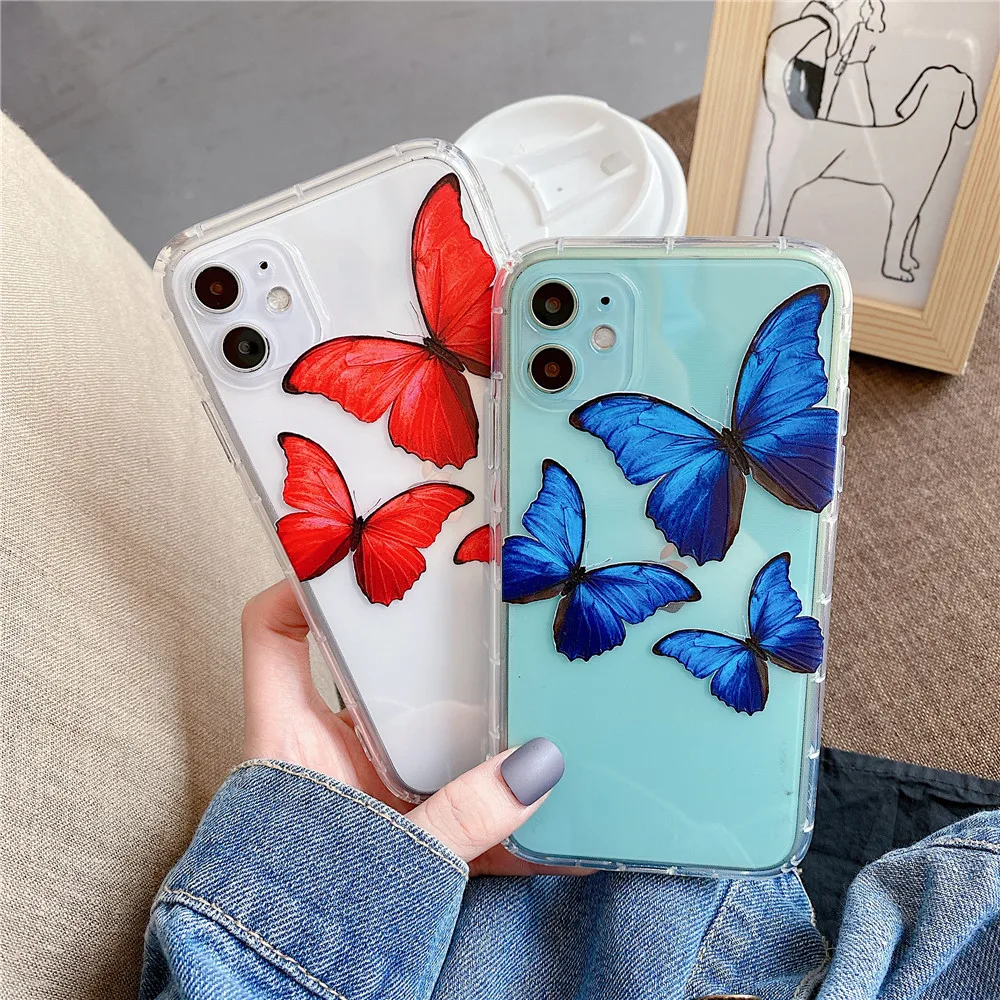 Cute red butterfly phone case for iphone 11ProMax case clear TPU soft for iphone XR XS MAX X anti falling transparent soft cover
Cute red butterfly phone case for iphone 11ProMax case clear TPU soft for iphone XR XS MAX X anti falling transparent soft cover
