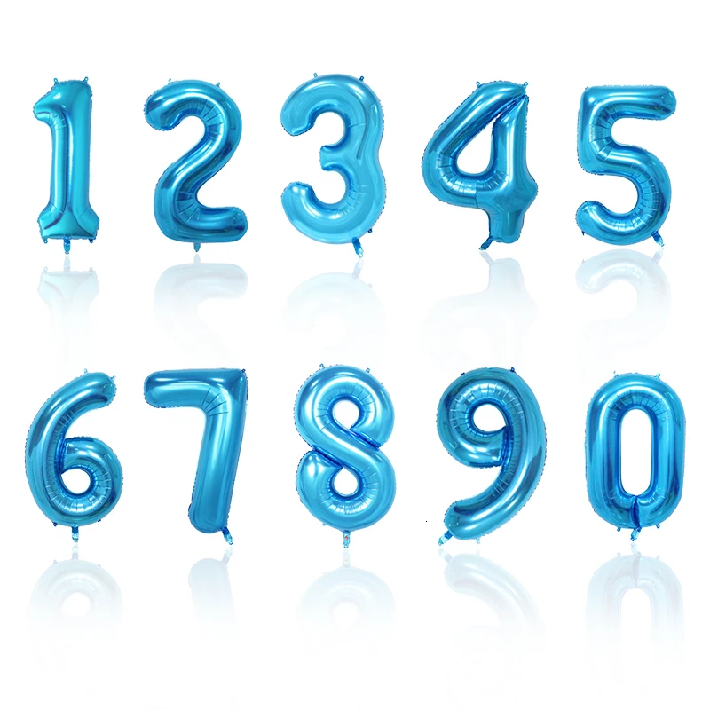 32 Inch Digital Balloons Blue Number 0-9 Aluminum Balloon Foil Ballon Helium Balloon For Birthday Party Decorations Kids
32 Inch Digital Balloons Blue Number 0-9 Aluminum Balloon Foil Ballon Helium Balloon For Birthday Party Decorations Kids
