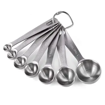 Stainless Steel Measuring Spoons Set of 7 Stackable Measure Spoon for Dry and Liquid Ingredients Etched Marked Baking Cooking Sp
Stainless Steel Measuring Spoons Set of 7 Stackable Measure Spoon for Dry and Liquid Ingredients Etched Marked Baking Cooking Sp