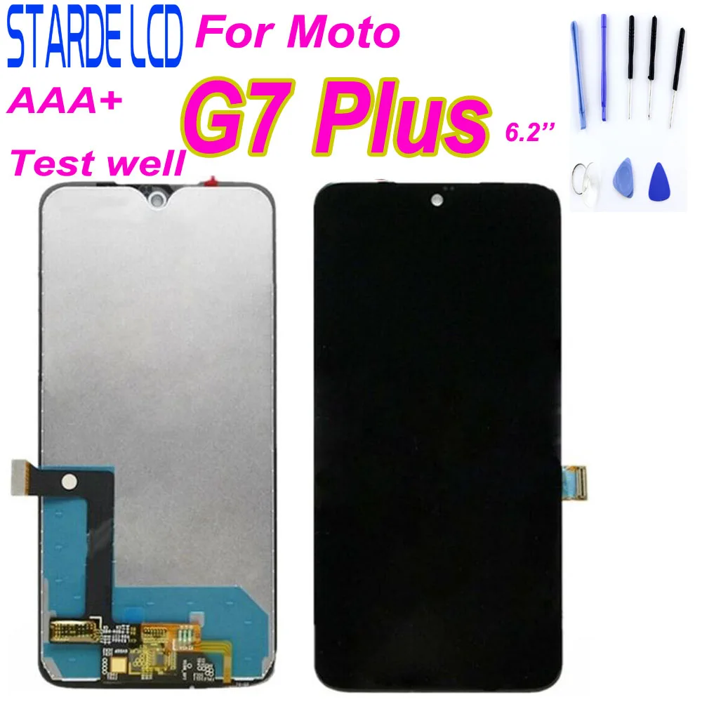 For Motorola G7 Plus LCD Display Touch Screen Digitizer Assembly Replacement Parts 6.2" Screen with Free Tools
For Motorola G7 Plus LCD Display Touch Screen Digitizer Assembly Replacement Parts 6.2" Screen with Free Tools