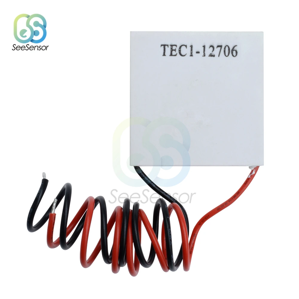 TEC1-12706 TEC1 12706 12V 6A TEC Thermoelectric Cooler Peltier 40*40MM Peltier Elemente Module
TEC1-12706 TEC1 12706 12V 6A TEC Thermoelectric Cooler Peltier 40*40MM Peltier Elemente Module