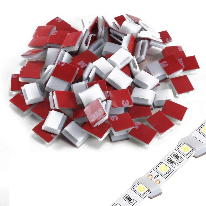50pc/lot Led Strip Clip Buckle Wire Clip Tie Mounts Buckle PA fixer Wire Cord Clip Cable Holder Tie Clips Fixer 3M Adhesive
50pc/lot Led Strip Clip Buckle Wire Clip Tie Mounts Buckle PA fixer Wire Cord Clip Cable Holder Tie Clips Fixer 3M Adhesive