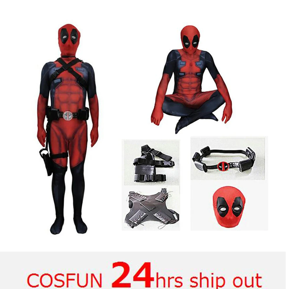 Deadpool sword-fighting version Deadpool cosplay muscle Deadpool Costume Wade Wilson Costume Red Deadpool Cosplay Jumpsuit
Deadpool sword-fighting version Deadpool cosplay muscle Deadpool Costume Wade Wilson Costume Red Deadpool Cosplay Jumpsuit