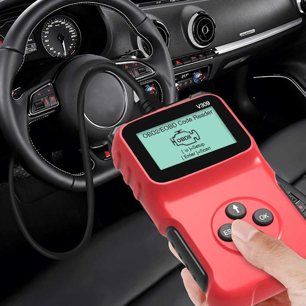 Universal OBDII Diagnostic Tool Scanner Code Reader Car Code Scan for All 1996 and Newer OBDII Compliant Vehicles V309
Universal OBDII Diagnostic Tool Scanner Code Reader Car Code Scan for All 1996 and Newer OBDII Compliant Vehicles V309