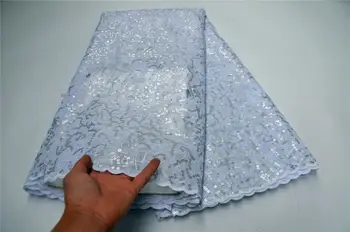 MIQIER High Quality African Nigerian Tulle Lace Fabric Embroidered 5yards Sequins Guipure Wedding Party Dress Milk Silk Voile
MIQIER High Quality African Nigerian Tulle Lace Fabric Embroidered 5yards Sequins Guipure Wedding Party Dress Milk Silk Voile