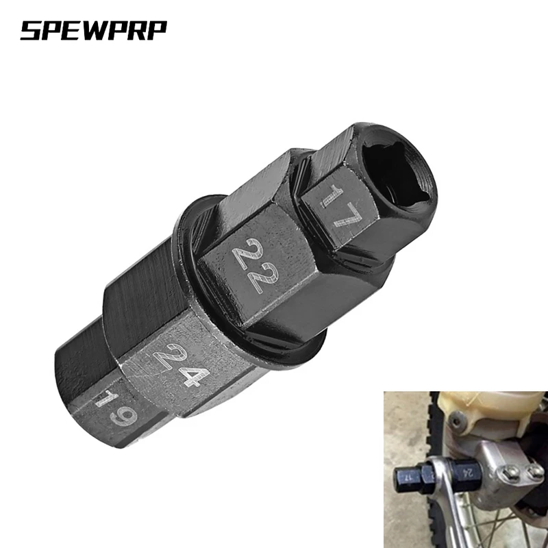 SPEWPRP Universal Motorcycle Front Rear Wheel Axle Hex 17 19 22 24mm Axle Hex Spindle Driver Removal Tool Motorcycle Axle Tool
SPEWPRP Universal Motorcycle Front Rear Wheel Axle Hex 17 19 22 24mm Axle Hex Spindle Driver Removal Tool Motorcycle Axle Tool