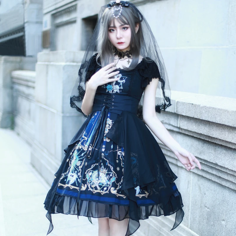 Gothic princess sweet lolita dress vintage lace bowknot printing victorian dress kawaii girl gothic lolita op/jsk loli cosplay
Gothic princess sweet lolita dress vintage lace bowknot printing victorian dress kawaii girl gothic lolita op/jsk loli cosplay