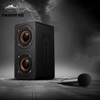 Bluetooth Speaker Phone K Song Microphone Microphone Wooden Card Voice Prompts Subwoofer Computer Small Stereo Bluetooth Speaker
Bluetooth Speaker Phone K Song Microphone Microphone Wooden Card Voice Prompts Subwoofer Computer Small Stereo Bluetooth Speaker
