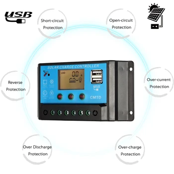 Hot 10A/20A Solar Charge Controller with Current LCD Display Function Auto Regulator Solar Panel Battery Overload Protection
Hot 10A/20A Solar Charge Controller with Current LCD Display Function Auto Regulator Solar Panel Battery Overload Protection