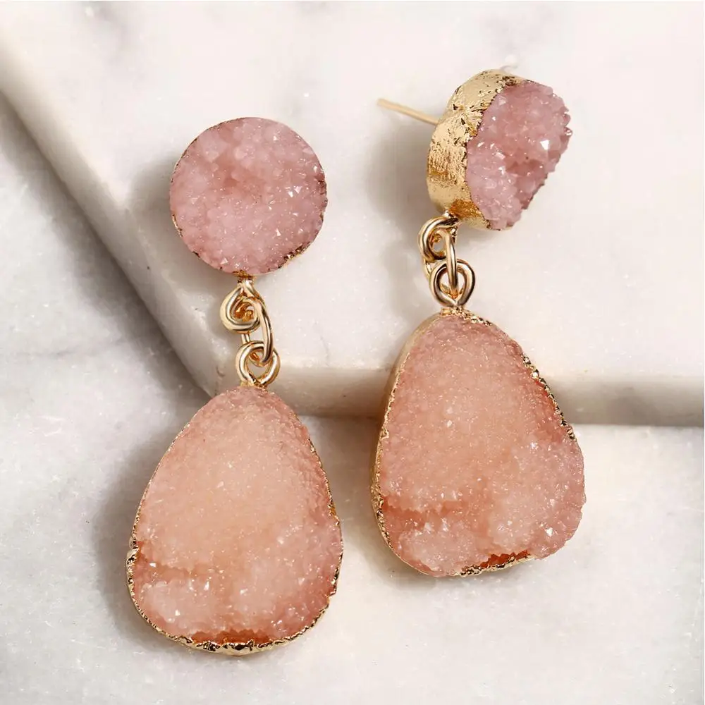 Fashion Green Druzy Earings For Women Bohemian Mix Colors Big Resin Stone Chandelier Drop Earring Mujer Jewelry Drop Ship
Fashion Green Druzy Earings For Women Bohemian Mix Colors Big Resin Stone Chandelier Drop Earring Mujer Jewelry Drop Ship
