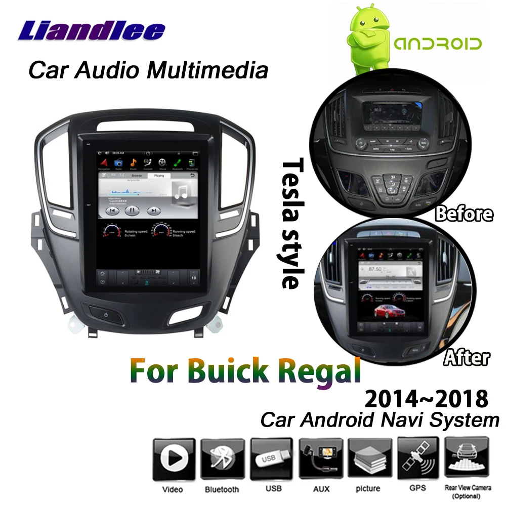 Liandlee Android 2+32G For Buick Regal 2014~2018 Stereo Tesla style Carplay Mirror link Wifi Map GPS Navi Navigation Multimedia
Liandlee Android 2+32G For Buick Regal 2014~2018 Stereo Tesla style Carplay Mirror link Wifi Map GPS Navi Navigation Multimedia