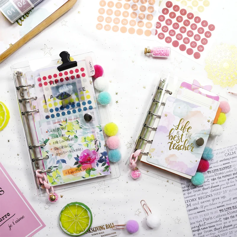 MyPretties 6 Hole Binder Organizer a7 a6 a5 DIY Planner Agenda Diary Journals Transparent Notebook PVC Binder Cover
MyPretties 6 Hole Binder Organizer a7 a6 a5 DIY Planner Agenda Diary Journals Transparent Notebook PVC Binder Cover