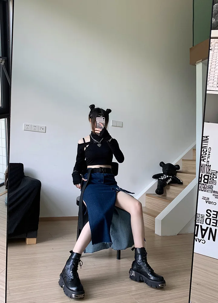 FREE SHIPPING Punk Style Metal Ankle Boots JKP4350