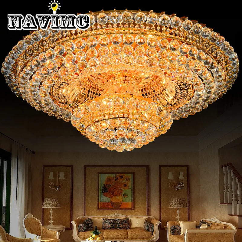 European Modern Decorative Art Round Crystal Ceiling Light for Hotels and Living Rooms
European Modern Decorative Art Round Crystal Ceiling Light for Hotels and Living Rooms