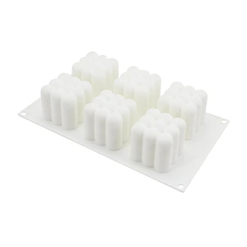6 Cavities Candle Silicone Mold 3D Plaster Mold Magic Ball Multilateral Ball Mousse Cake Mold DIY French Dessert Baking Utensil
6 Cavities Candle Silicone Mold 3D Plaster Mold Magic Ball Multilateral Ball Mousse Cake Mold DIY French Dessert Baking Utensil