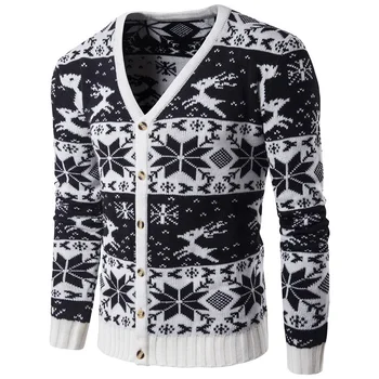 Autumn and winter foreign trade men's new European and American color matching knitting sweater
Autumn and winter foreign trade men's new European and American color matching knitting sweater