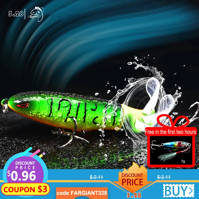 FARGIANT Swimbait Hard Lure VIB Whopper Plopper Jigging Lure Soft Rotating Tail Fishing Tackle Geer Topwater Fishing Lure Equip
FARGIANT Swimbait Hard Lure VIB Whopper Plopper Jigging Lure Soft Rotating Tail Fishing Tackle Geer Topwater Fishing Lure Equip