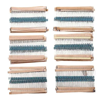 2880pcs 144 Resistance Value 1/4W Five-color Ring Resistance Metal Film Resistor Package 1% 
2880pcs 144 Resistance Value 1/4W Five-color Ring Resistance Metal Film Resistor Package 1%