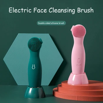 New Silicone Face Cleansing Brush Electric Massage 4 Heads Waterproof Facial Cleansing Tool Soft Deep Face Pore Cleansing Brush
New Silicone Face Cleansing Brush Electric Massage 4 Heads Waterproof Facial Cleansing Tool Soft Deep Face Pore Cleansing Brush