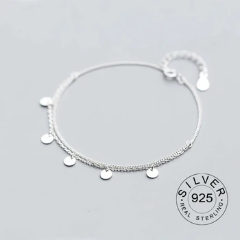 100% real. 925 Sterling silver Fine Jewelry Multi-Layers Polished Round Coin Chain Bracelet women's
100% real. 925 Sterling silver Fine Jewelry Multi-Layers Polished Round Coin Chain Bracelet women's