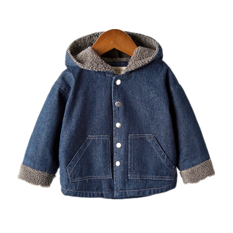 2019 Autumn New Childrens' Jacket Fashion Pocket Plus Velvet Jacket For Boy Girls Denim Jacket Children's Clothing Outerwear
2019 Autumn New Childrens' Jacket Fashion Pocket Plus Velvet Jacket For Boy Girls Denim Jacket Children's Clothing Outerwear