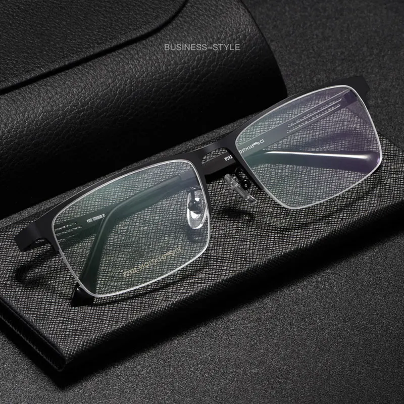 Half Rim Eye Glasses Men Business Style Pure Titanium Glasses Frame Optical Spectacles New Arrival Eyewear Hot Selling
Half Rim Eye Glasses Men Business Style Pure Titanium Glasses Frame Optical Spectacles New Arrival Eyewear Hot Selling