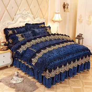 European Style Luxury Duvet Cover Fashion Lace Duvet Cover Set Velvet Warm Bedding Set Duvet Cover King Size with Pillowcases
European Style Luxury Duvet Cover Fashion Lace Duvet Cover Set Velvet Warm Bedding Set Duvet Cover King Size with Pillowcases