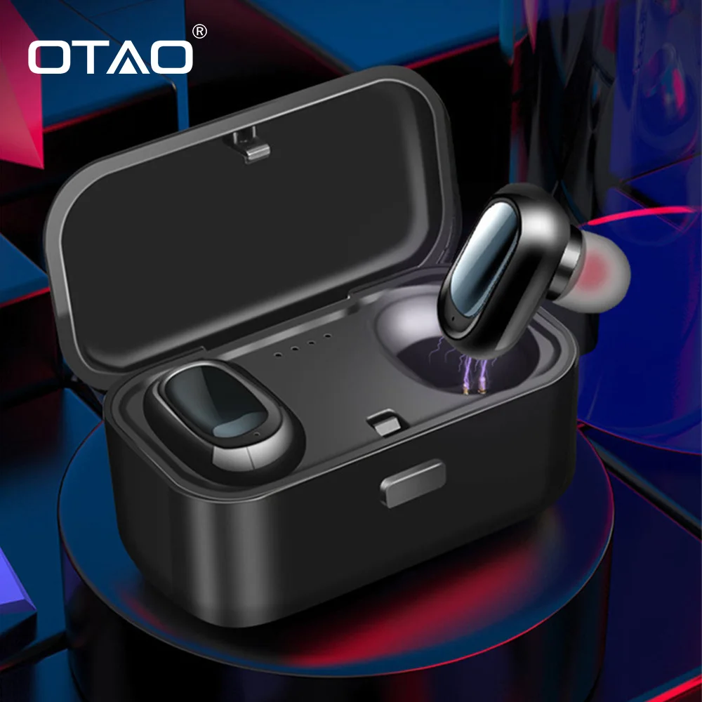 OTAO TWS 5.0 Wireless Bluetooth Earphone HiFi Stereo Earpiece Mini Headset With Charging Box Headphone For Smart Phone Earbuds
OTAO TWS 5.0 Wireless Bluetooth Earphone HiFi Stereo Earpiece Mini Headset With Charging Box Headphone For Smart Phone Earbuds