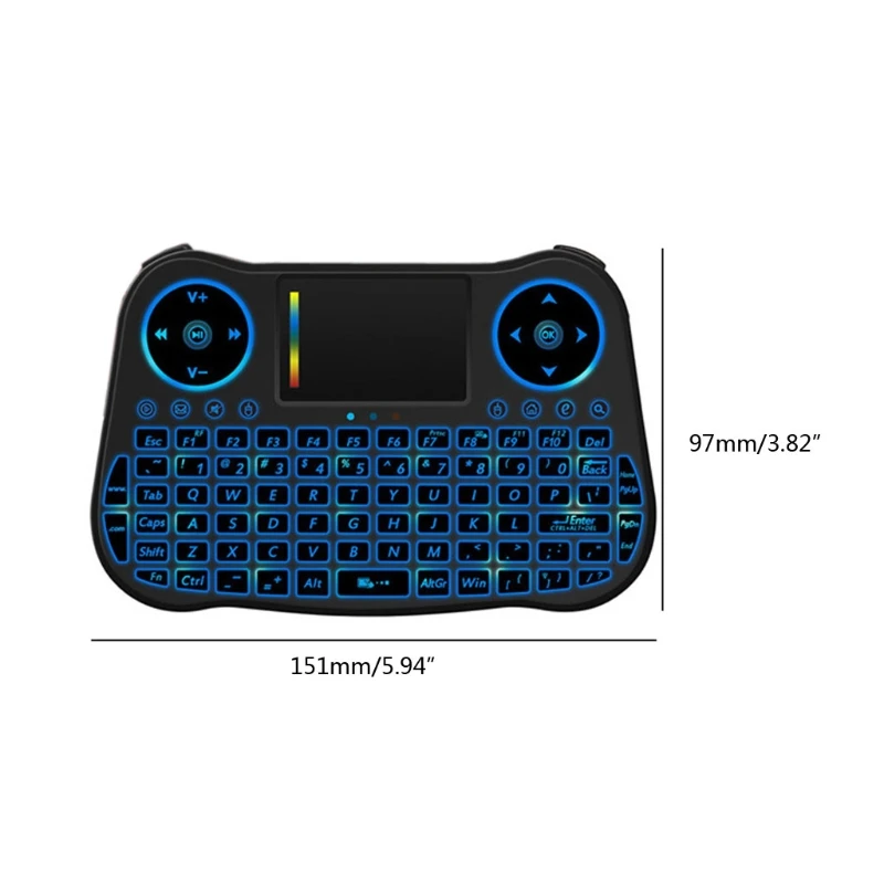 MT08 keyboard Wireless MINI Keyboard USB Air Mouse backlit Touchpad For Smart TV 54DD
MT08 keyboard Wireless MINI Keyboard USB Air Mouse backlit Touchpad For Smart TV 54DD