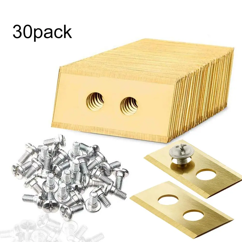 30PC Lawn Robot Blade Golden Titanium Plating Lawn Mover Replacement Blade For Husqvama Automatic Moving Machine Essential
30PC Lawn Robot Blade Golden Titanium Plating Lawn Mover Replacement Blade For Husqvama Automatic Moving Machine Essential