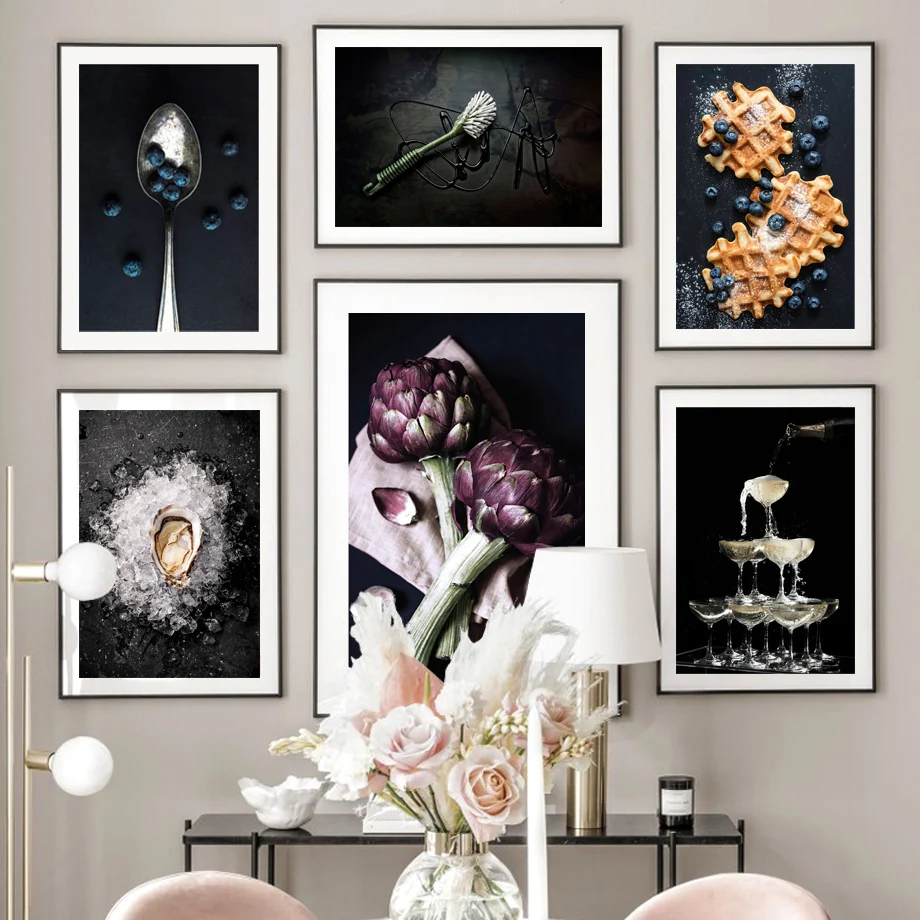 Dining Table Wall Art Print Canvas Painting Artichokes Waffles Blueberries Nordic Poster kitchen Decor Pictures For Living Room 
Dining Table Wall Art Print Canvas Painting Artichokes Waffles Blueberries Nordic Poster kitchen Decor Pictures For Living Room