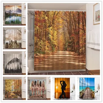Autumn The Road Of Yellow Forest Shower Curtain Waterproof Polyester Curtain For Bathroom Decoration Bath Decor douchegordijn 3d
Autumn The Road Of Yellow Forest Shower Curtain Waterproof Polyester Curtain For Bathroom Decoration Bath Decor douchegordijn 3d