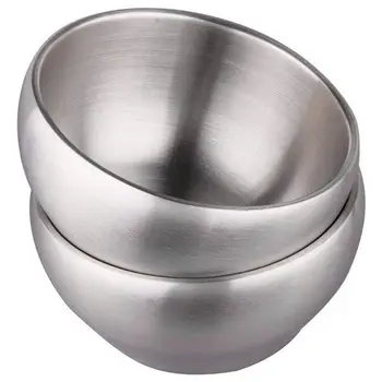 28oz Heavy Duty Double-deck Brushed SUS304 Stainless Steel Serving Bowls Set BPA Free, Set of 2 (5.9inch)
28oz Heavy Duty Double-deck Brushed SUS304 Stainless Steel Serving Bowls Set BPA Free, Set of 2 (5.9inch)