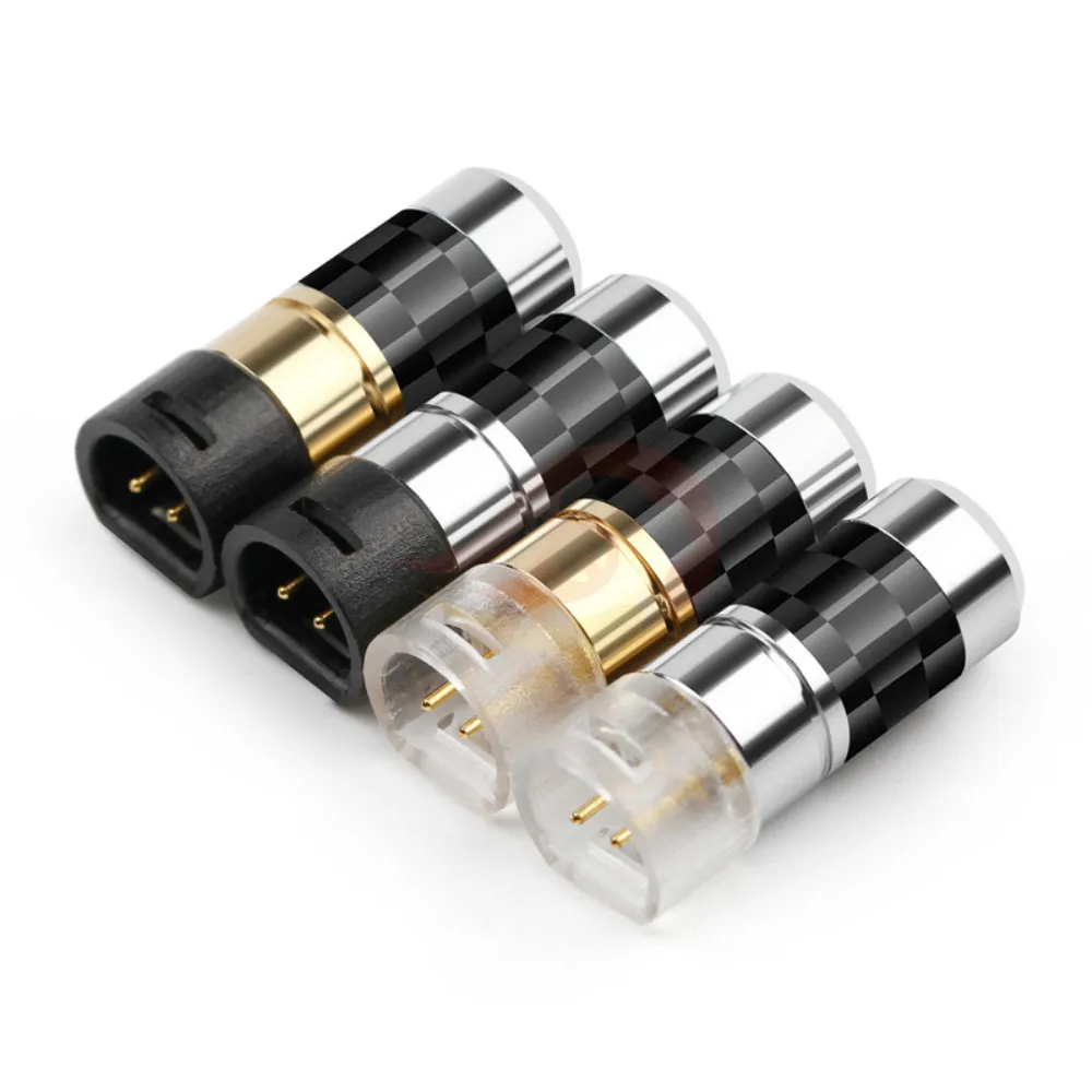 

Earphone 2 Pins Connector For Senhai IE80 IE8 IE8I Hifi Headset Carbon Fiber Gold-Plated Plug Minijack Soldering Aduio Adapter