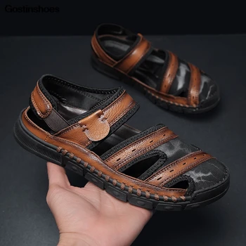 Mens Sandalses Fashion Mesh Shoes Closed Toe Driving Sport Casual Fashion Men Sandals Leather Sandalias Masculina
Mens Sandalses Fashion Mesh Shoes Closed Toe Driving Sport Casual Fashion Men Sandals Leather Sandalias Masculina