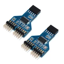2Pcs 9 pin USB Header Female 1 to 2 Male Board 9-Pin USB HUB USB 2.0 Connector Adapter for NZXT Liquid Cooling for RGB Splitter
2Pcs 9 pin USB Header Female 1 to 2 Male Board 9-Pin USB HUB USB 2.0 Connector Adapter for NZXT Liquid Cooling for RGB Splitter